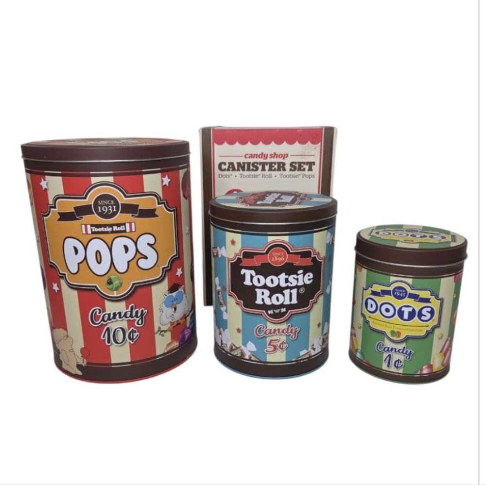 Candy Shop Canister Set New In Box Set Of 3 Bigmouth Inc